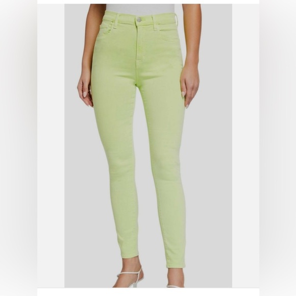 J Brand Green Skinny Jeans High-Waisted Stretch - Picture 1 of 7